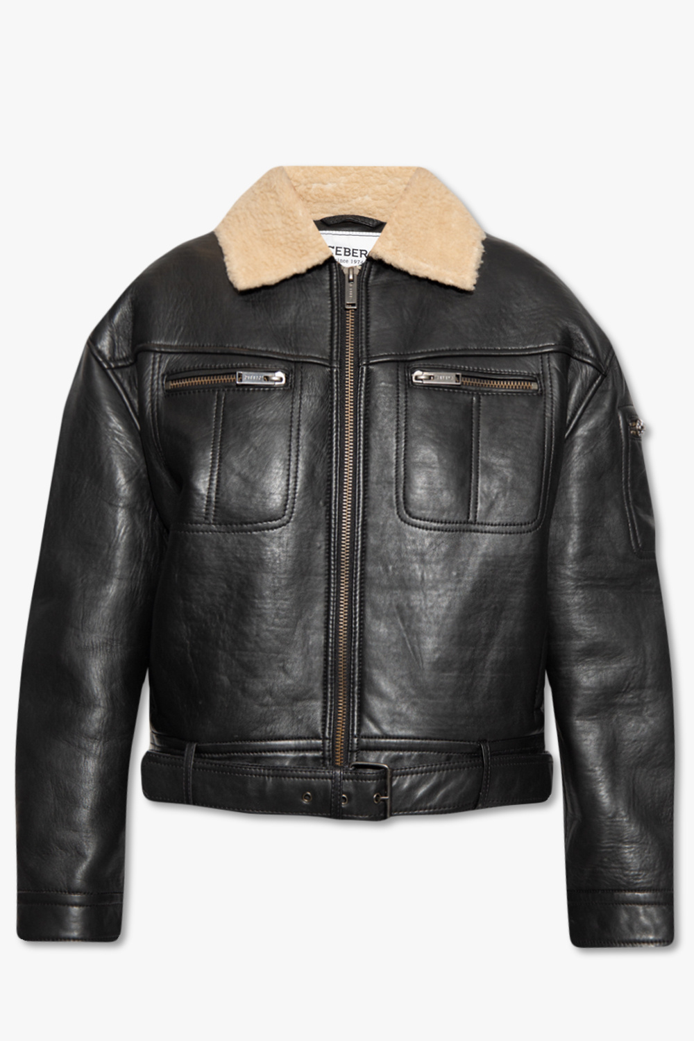 Black Leather jacket Iceberg Vitkac GB